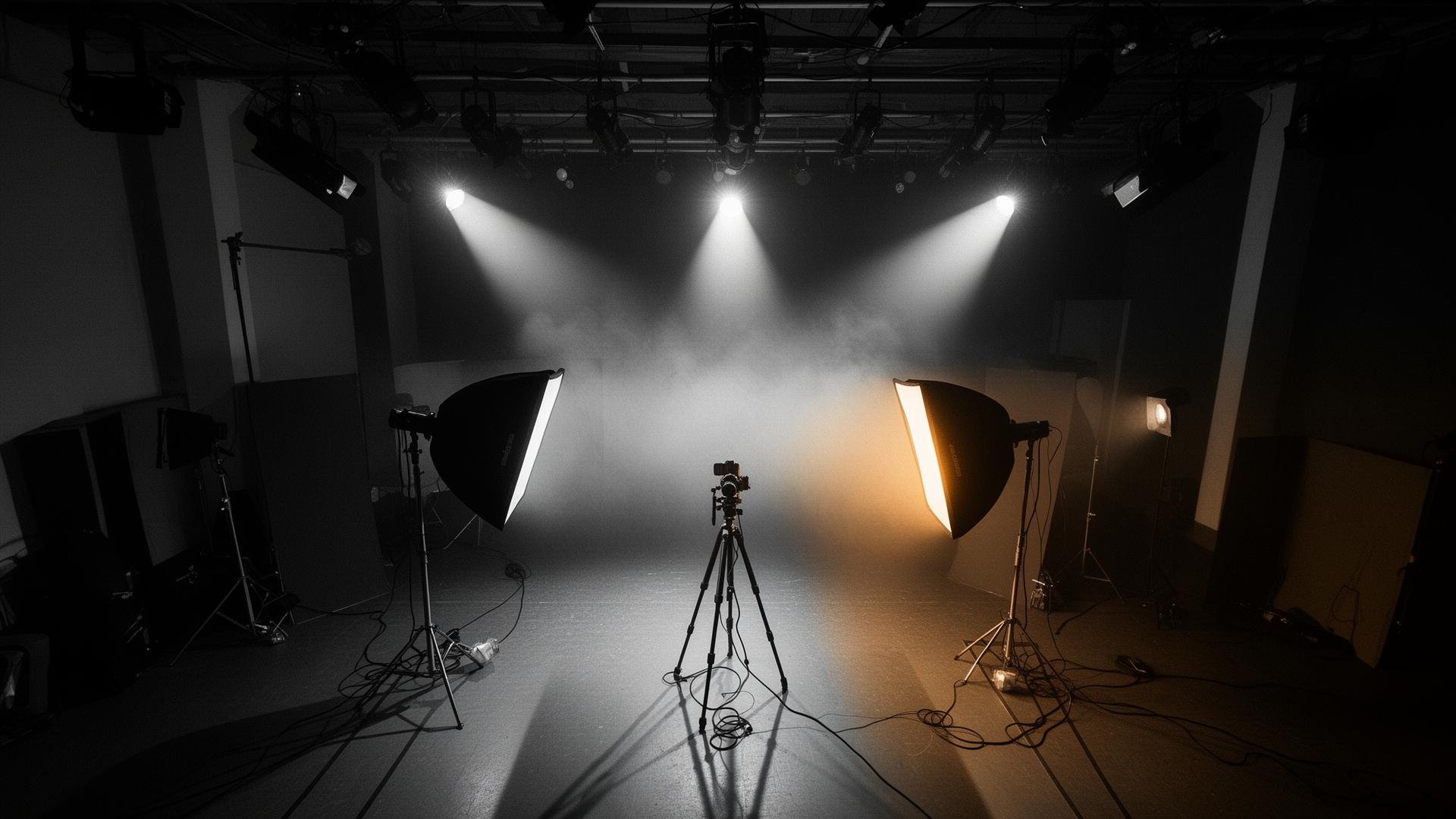 Professional photography studio setup