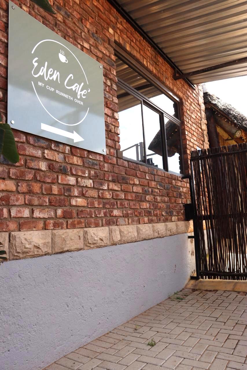 Eden Cafe exterior signage